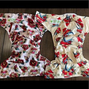 Glow Bug OS pocket cloth diapers